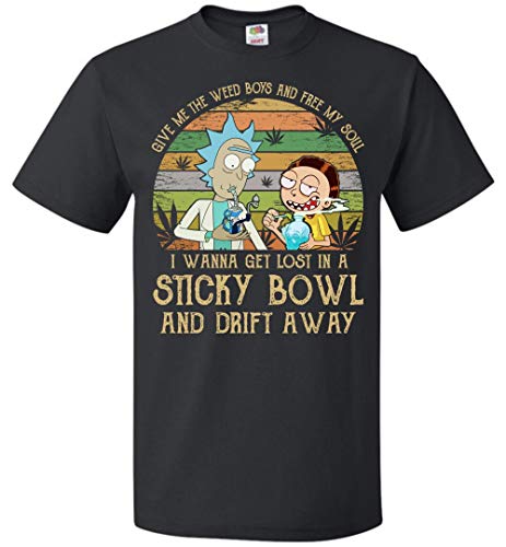 Give Me The Weed Boys and Free My Soul T-Shirt Retro Vintage Funny