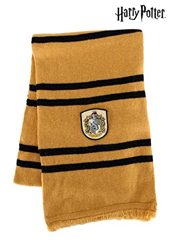 elope Harry Potter Hufflepuff House Lamb's Wool Scarf for Adults and Kids3