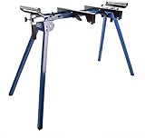 Scheppach 5907107900 Arbeitsfläche/Arbeitstisch UMF1550, arbeiten in ergonomischer Höhe, kompakte Leichtbauweise für einfachen Transport, stabile Seitenverlängerung, bis 150 kg, silber/blue