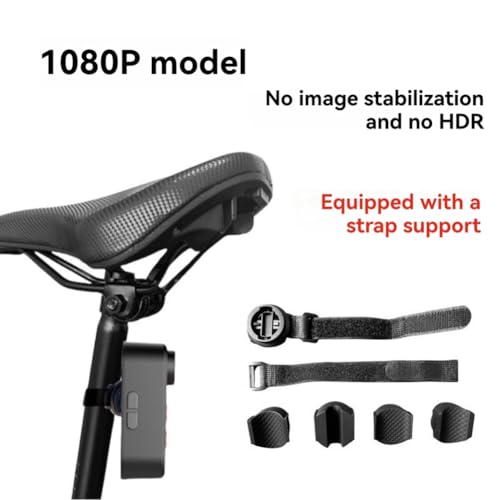 Caméra pour vélo de sécurité anti angle mort avec feu LED