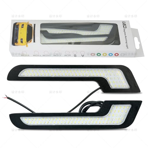 Luces LED de circulación diurna antiniebla y faros de marcha blanca para coche