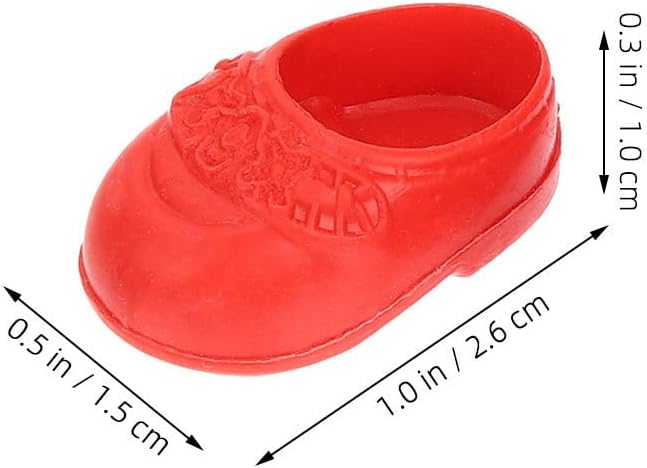 UPKOCH 5 Pairs Mini Doll Shoes Mini Doll Flat Shoes for Dollhouse Miniature Tiny House Accessories Realistic Accessory for 6-8 Inch Babydoll and Collectors image 2
