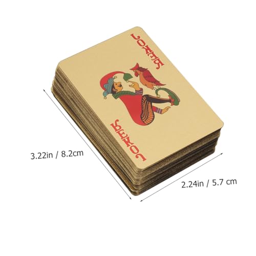 Supvox Goldene Pokerkarte aus Robustem Waschbarem Kunststoff Lichtundurchlässig Langlebig für Sammeln Geschenkidee für Familie und Freunde Partystimmung – Bild 3