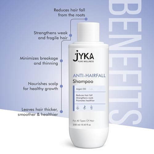 Image of Anti-Hairfall Shampoo with Argan Oil - Reduces Hair Fall, Strengthens Hair Roots, Promotes Healthier Hair - Paraben Free, For All Hair Types (250 ml)
