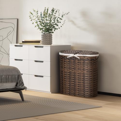 Seville-Classics-Premium-Handwoven-Portable-Laundry-Bin-Basket-with-Carrying-Handles-Household-Storage-for-Clothes-Linens-Sheets-Mocha-Brown-Oval-Hamper