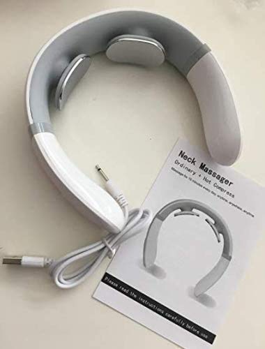 Neck Massager with Heat, Pain Relief, Cordless Intelligent Neck Massager, Portable Deep Tissue Trigger Point Massager, Gifts for Women Men, Home, Outdoor, Office use