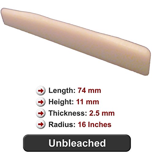 Unbleached Bone Guitar Saddle - Fits Many Martin Guitars