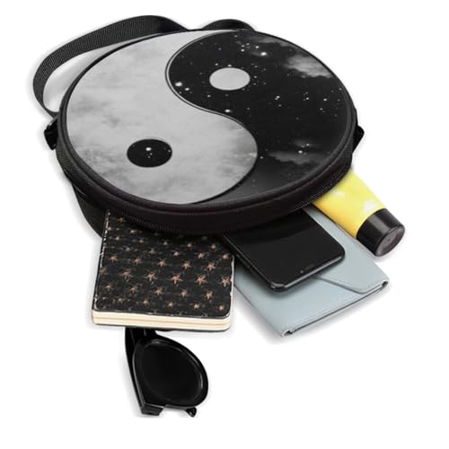 Image of Women Novelty Round Clock Shape Zippered Clock Purses for Women Tote Handbag Shoulder Bag, Gift for Mom Girlfriend