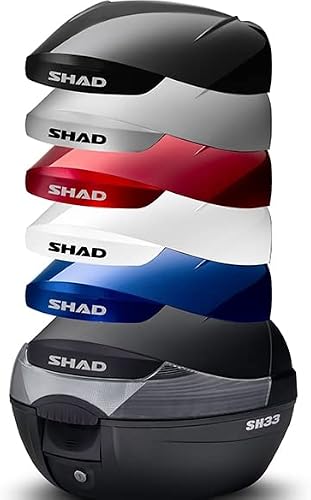 SHAD Motorcycle Top Box. SH33 Black. D0B33200. Rear Luggage Trunk For Motorbike or Scooter. - 4