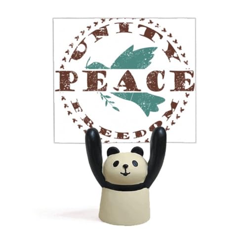 Support pour symbole de paix branche d'olivier et statuette rangement de clés panda