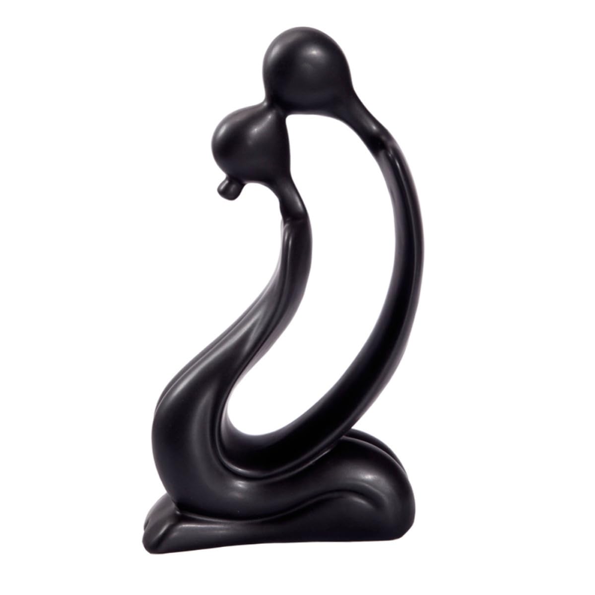 Figurine en céramique amoureux noir le cadeau idéal pour des noces ou fiançailles