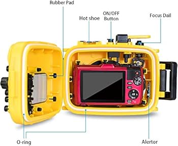 Amazon | Seafrogs 60m/195フィート 防水水中カメラハウジング