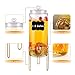 1.5 Gallon Drink dispenser, Glass Beverage Dispenser With Stand, Drink Dispensers for Parties With Stainless Steel Spigot + Marker & Chalkboard 100% Leakproof. Perfect For Parties And Daily Use
