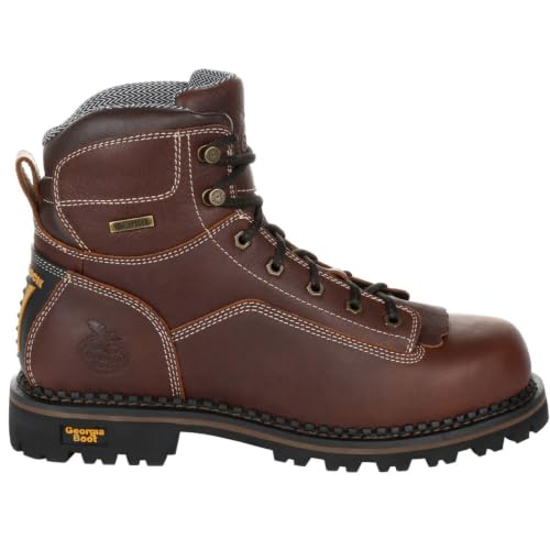Image of Georgia Boot Men's AMP LT Logger Low Heel Waterproof Work Boots