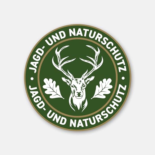 Jagdaufkleber Hirsch - für Jäger & Jägerinnen Premium-Aufkleber, UV- &...
