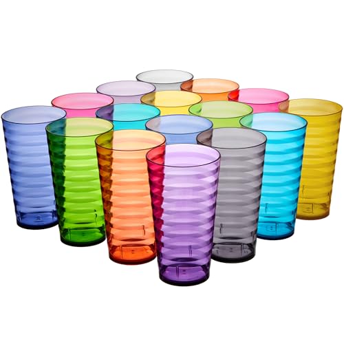 US Acrylic Splash 16-Pack Tumblers
