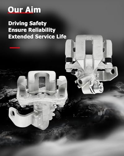 Image of cciyu 19B3299 19B3298 Rear Left & Right Brake Calipers With Bracket For Acura For CSX 2006-2011,For Acura For ILX 2013-2018,For Honda For Civic 2006-2015