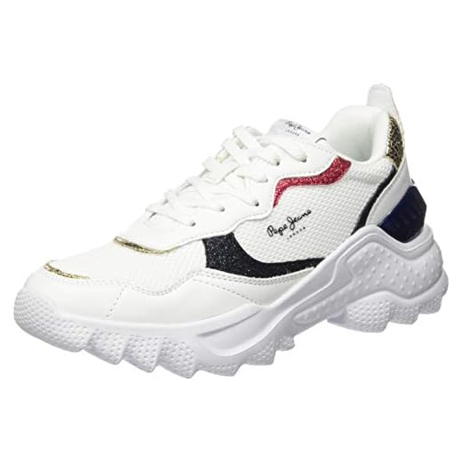 Pepe Jeans Eccles Clex, Zapatillas Mujer, Color Blanco 800, 37 EU