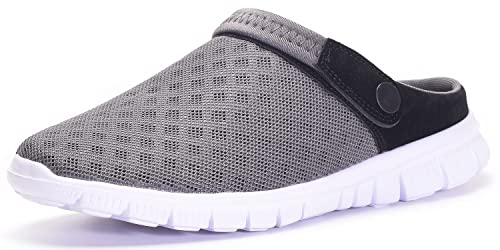 Uomo Donna Zoccoli Spiaggia Giardino Pantofole Scarpe da Mare Estate Sandali Scarpette Unisex Clogs Sabot Ciabatte, Grigio Profondo, 40 EU