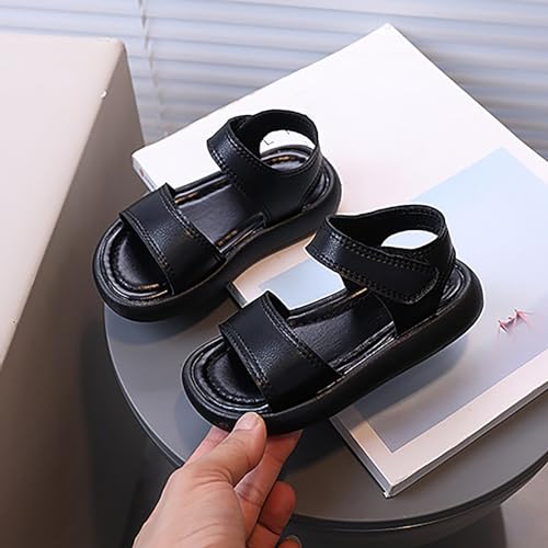 Girls’ PU Leather Casual Sandals Kids Strap Open Toe Cloud Bottom Beach Quick Drying Pillow Quick Drying Slipper3