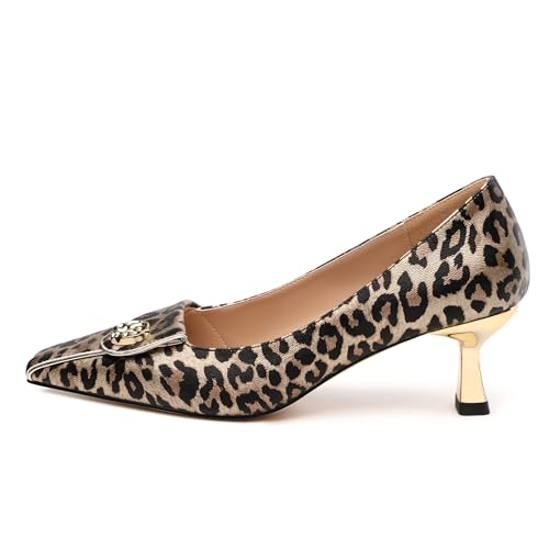 Women's Kitten Heels Square Toe Low Heel Pumps Closed Toe Patent Slip On Pumps Womens Work Dress Office Wedding Party Shoes 2 Inch2