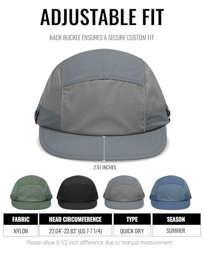 Image of CLAPE Snapback 5 Panel Hat for Men Flat Bill Funny Trucker Hats Running