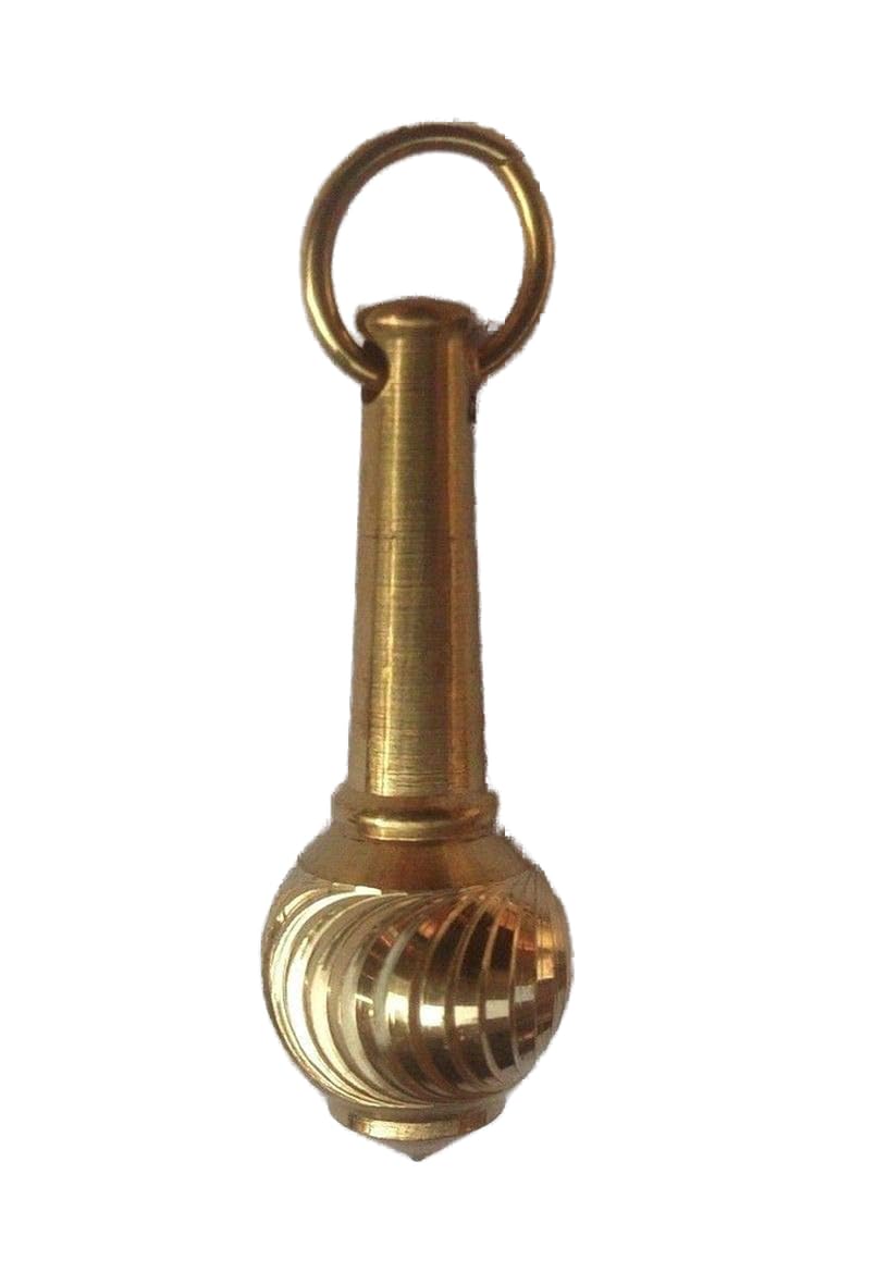 Latest Brass Bajrangi Gada Lord Hanuman Pendant Mace Religious Weapon