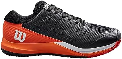 Wilson Rush Pro Ace Men's Tennis Shoe - Black/Vermillion Orange, Size 11 US | Image 1