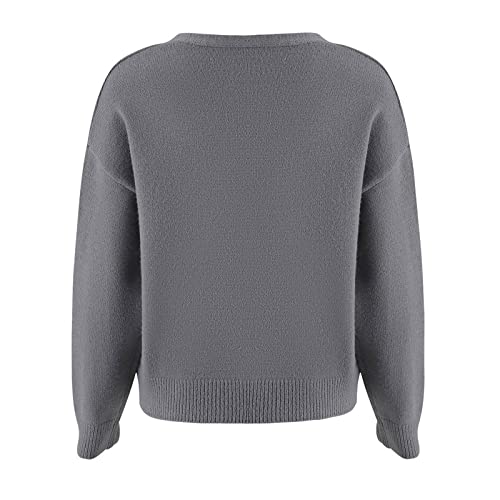 Women Y2K Knitwear Cute Daisy Pattern Cardigans Sweater Teen Girls V-Neck Button Down Long Sleeve Outerwear Tops2