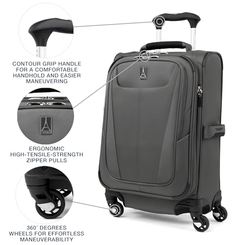 Image of Travelpro Maxlite 5 Softside Carry-On & Tote 2-Piece Set, Grey, (Tote /21)