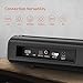 TOPVISION 5500L Mini Projector with 100” Projector Screen and 120W 2.1CH Stereo Sound Bar with Subwoofer, Allowing You to Enjoy Cinema-Quality Experience at Home.