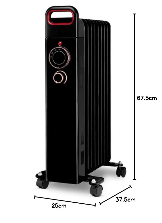 Suinga Grzejnik olejowy 9 elementów 2000 W - Czarny