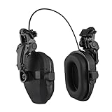 [QPSLIDH] ノイズ低減イヤーマフ電子聴覚保護器音声増幅ヘッドフォン(W1-Y-BHA-Black)