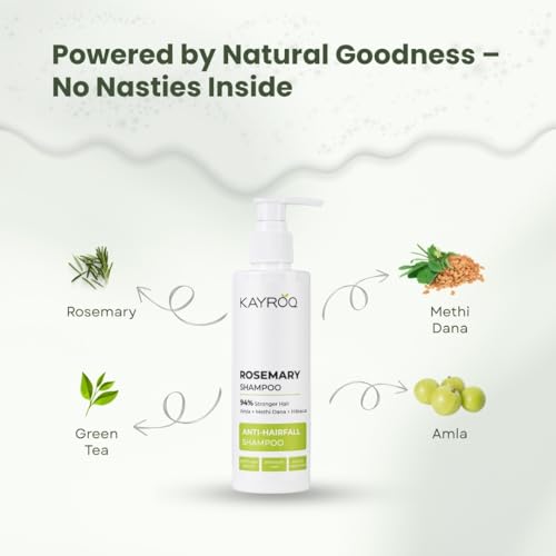 Image of Rosemary Shampoo | 94% Stronger Hair | Enriched With Rosemary | Sulfate & Paraben Free | For Men & Women | 200 ML