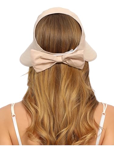 Visera para mujer con protección UV y orificio para coleta miniatura 5