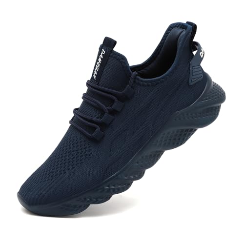 Image of EGMPDA Mens Shoes Running Slip On Tennis Walking Shoes Lightweight Breathable Sneakers for Gym Work Casual Soft Sole Trainers Non Slip Athletic Footwear