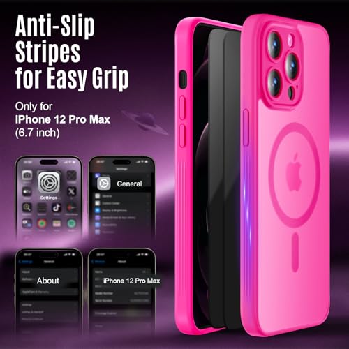 Image of Symcele Designed for iPhone 12 Pro Max Case, Compatible with MagSafe