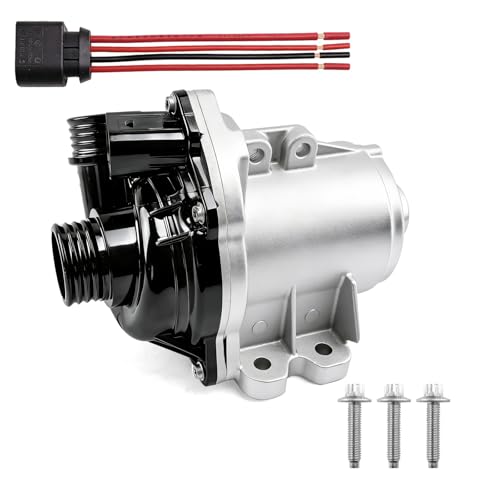DWLDMLWC N54/N55 3.0L Electric Engine Water Pump with Harness & Bolts - for BMW E60 E61 E82 E88 E90 F01 640i 535i 740i 740Li 135i 335i 335is 335xi 535xi 135is X1 X3 X4 X5 X6 Z4 11517632426 11517586929