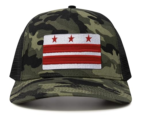 Image of International Tie City Hat for Men and Women, Adjustable Snapback Trucker Baseball Cap with Embroidered Patch