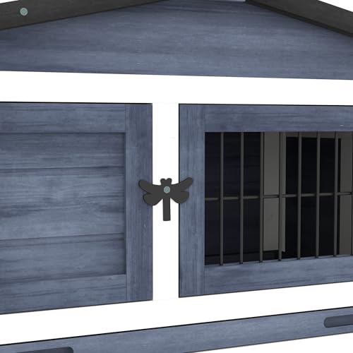 Pawhut USD51-122CG0131 2 Levels Outdoor Rabbit Hutch thumb #8