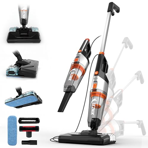 SEZNIK Vacuum Cleaner for Home Use Wet and Dry | Floor Mopping & Wet Spills + Dry Vacuuming | Turbo Sweep 3-in-1 Handheld Vacuum Cleaner | Corded,...