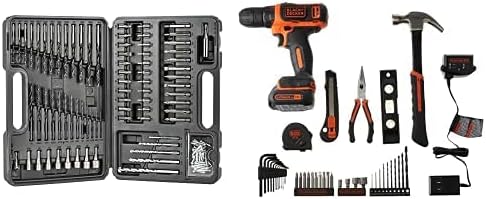 Amazon.com: Black + Decker - Kit de herramientas para taladro y hogar de 12  V, 42 piezas (BCPK1249C) : Herramientas y Mejoras del Hogar