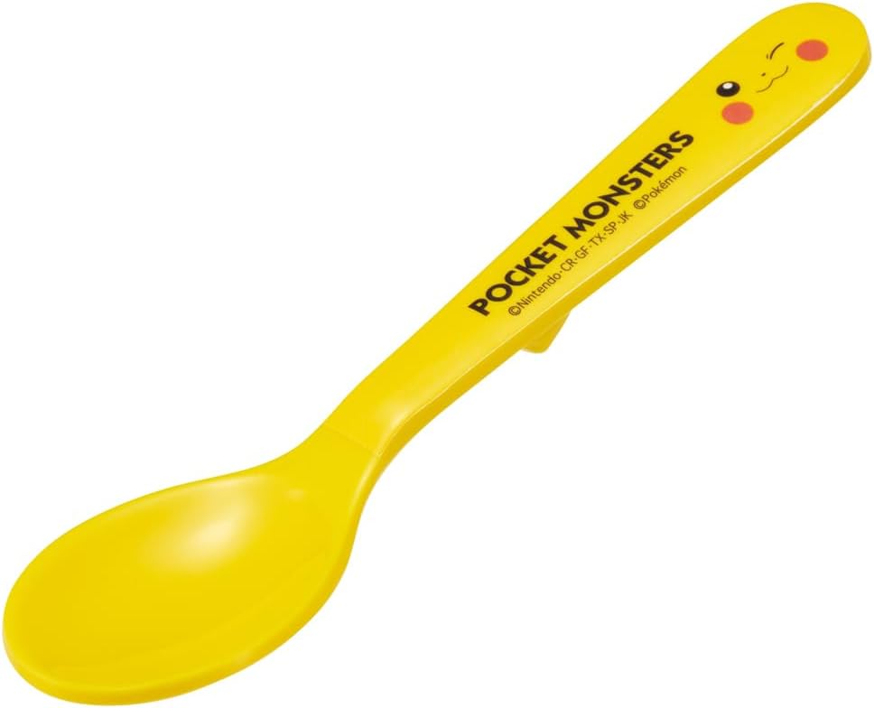 Skater SM6-A Pokemon Pikachu Face Melamine Teaspoon, 5.5 inches (14 cm)