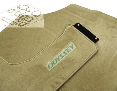 Honda Genuine 83600-SHJ-A01ZA Floor Mat Set Olive