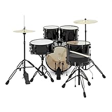 COMPACT DESIGN: Four-piece setup is lightweight and easy to transport, ideal for tight venues and clubs. QUALITY POPLAR SHELLS: The poplar shells produce soft mid frequencies with a boosted low-end warmth, all bound together with extreme durability a...