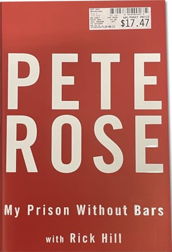 pete rose signed autographed hardcover book 34my prison without bars34 jsa