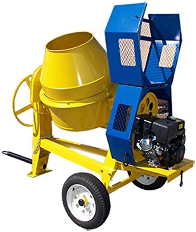 Prolinemax TOWABLE 9 CF CUBIC YELLOW ALLOY STEEL CEMENT MIXER 12V ELECTRIC STARTER 13 HP OHV @ 3600 RPM