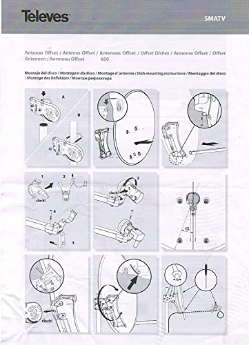 Kit Antena PARABOLICA T E L E V E S 63CM Aluminio (con Soporte Y Cable 20m) - imagen 5