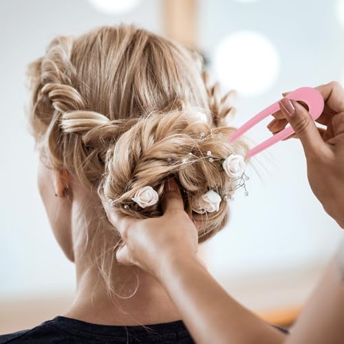 8 peças de grampos de cabelo estilo francês em forma de U, garfos de cabelo franceses, presilhas de