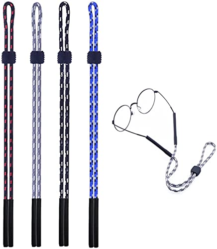 Brillenkette,Brillenband 4 PCS Brillenseil Einstellbare Brille Kordel Halter Halter Eyewear Cord Eyewear Seil Cover